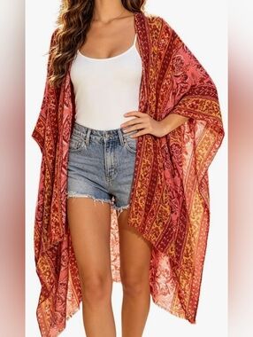 Breezy Lane One Size Cover Up 100% Cotton